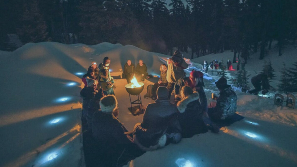 friends camping